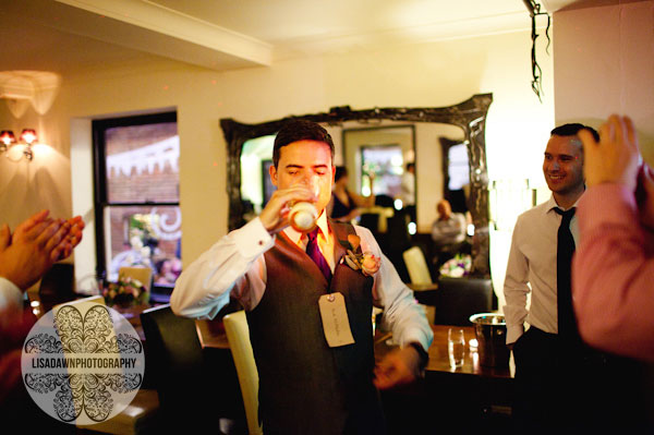 best man drinking