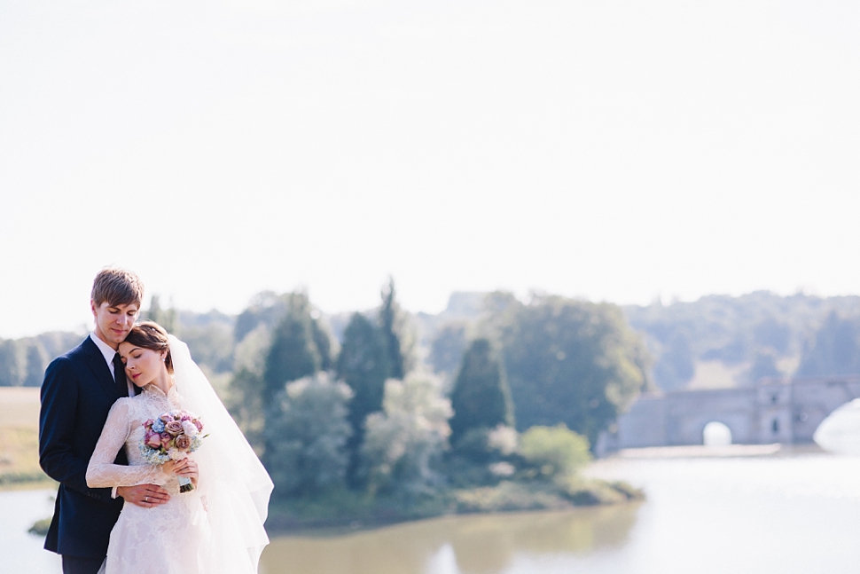 Contemporary wedding photo