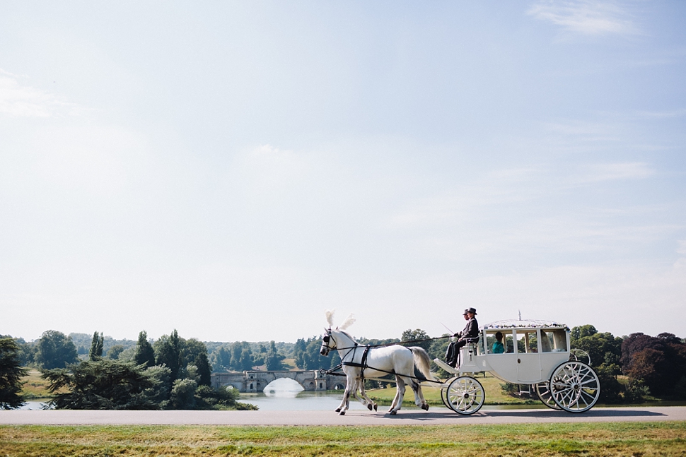 Horse and carriage Blenheim Palace