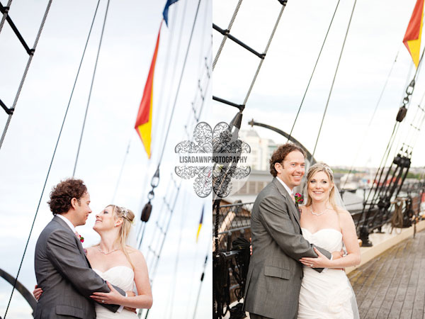 flags nautical wedding