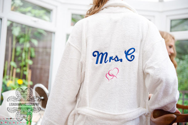 brides dressing gown