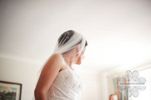 bride in bedroom