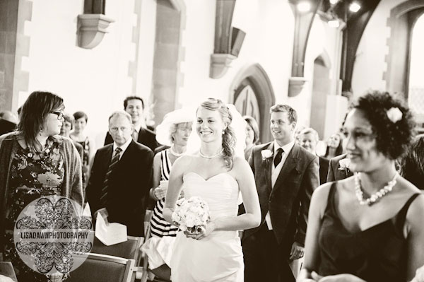 Bride making her entrance