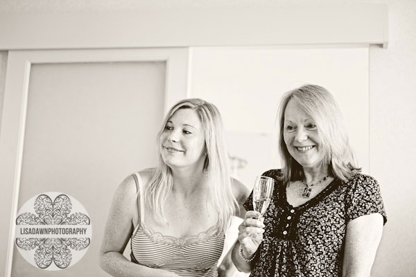 bride with her mother