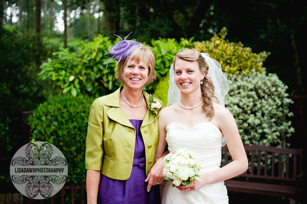 Bride with mother