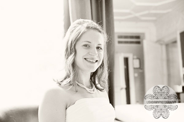 Bridal portrait by the window