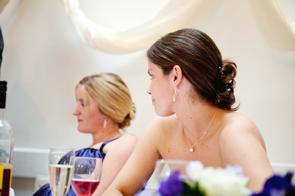 Bridesmaid at head table