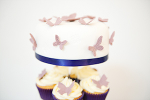 Butterfly wedding cake