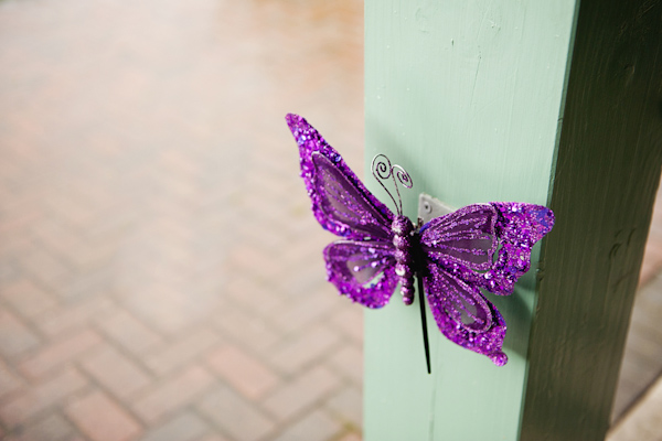 purple butterfly decoration