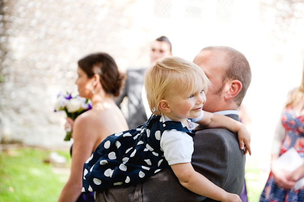 child at a wedding