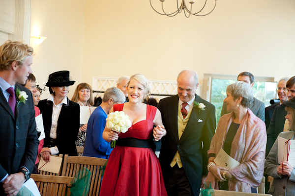 Bride makes her entrance