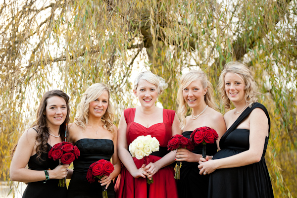 Bridesmaids in Black