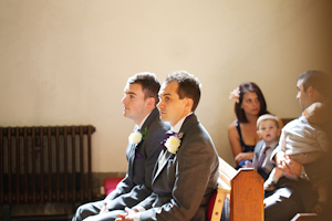 Groom waiting for bride