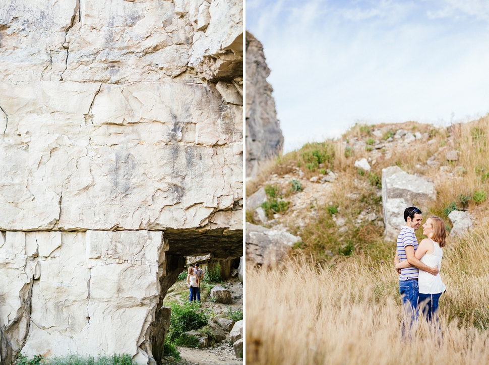 Climbers engagement photography