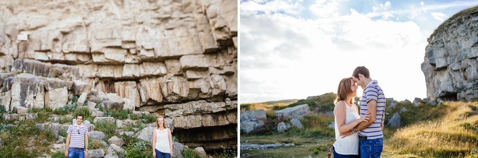 dorset coast engagement shoot