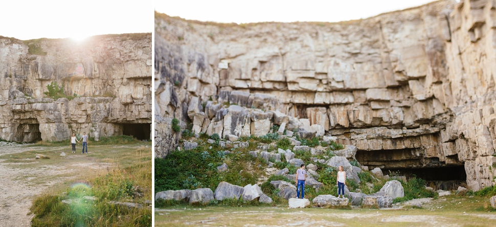 engagement photos Dorset Coast