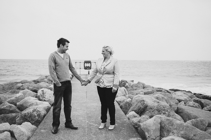 holding hands beach