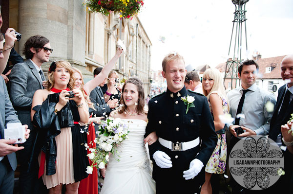 Confetti at the guildhall winchester