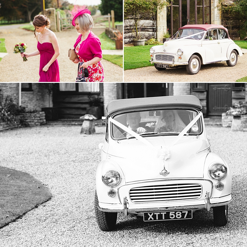 Morris Minor wedding car