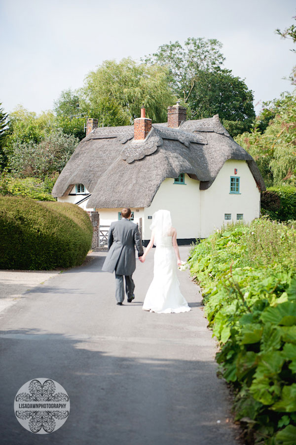 Country lane rural wedding