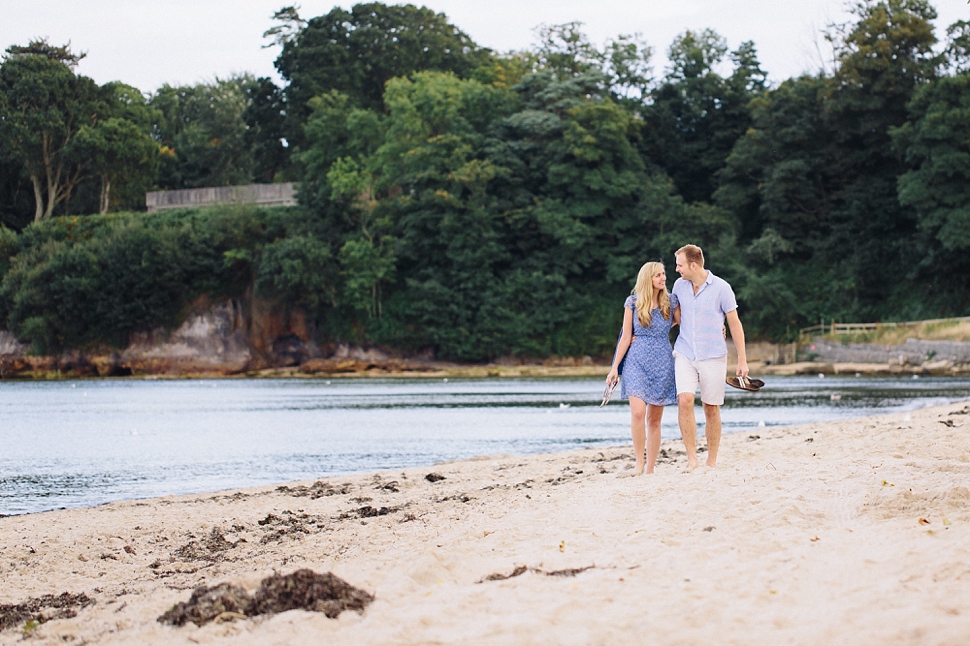 couple beach engagement photo