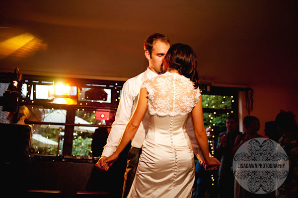 bride and grooms first dance