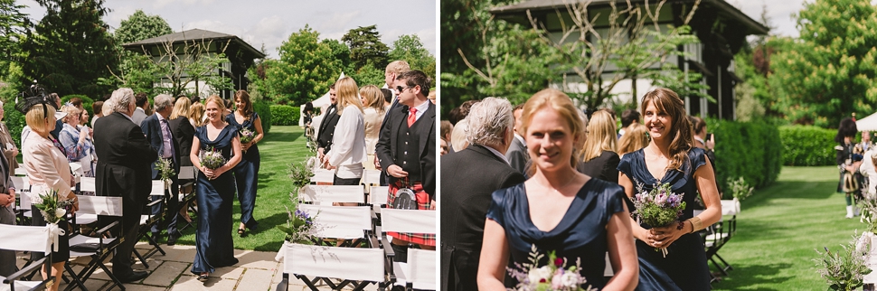 Outdoor wedding ceremony