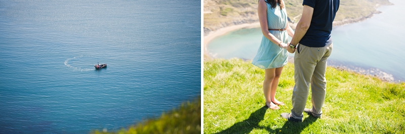 dorset coast engagement photo