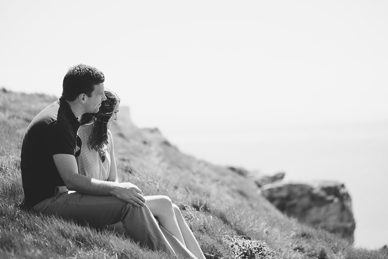 dorset coast engagement shoot