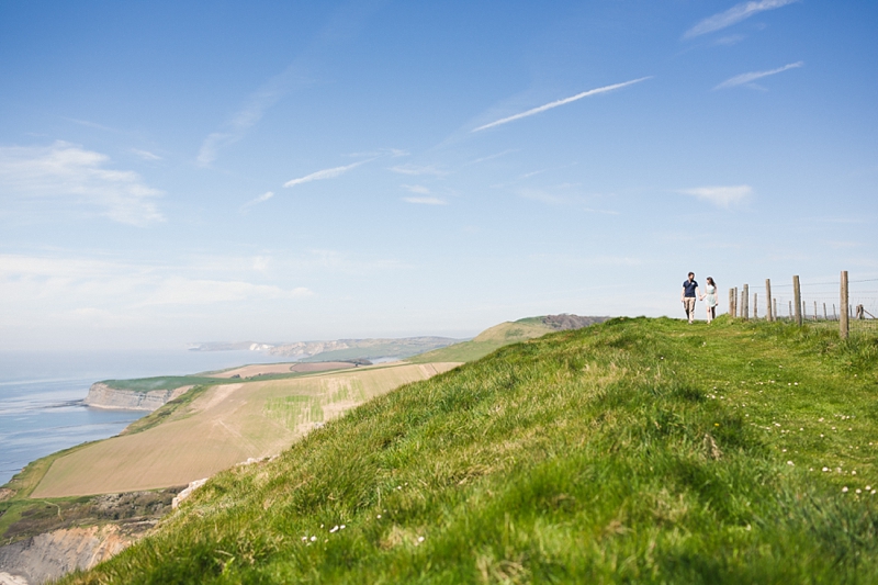 jurassic coast pre wedding shoot