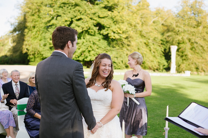 Fun wedding ceremony