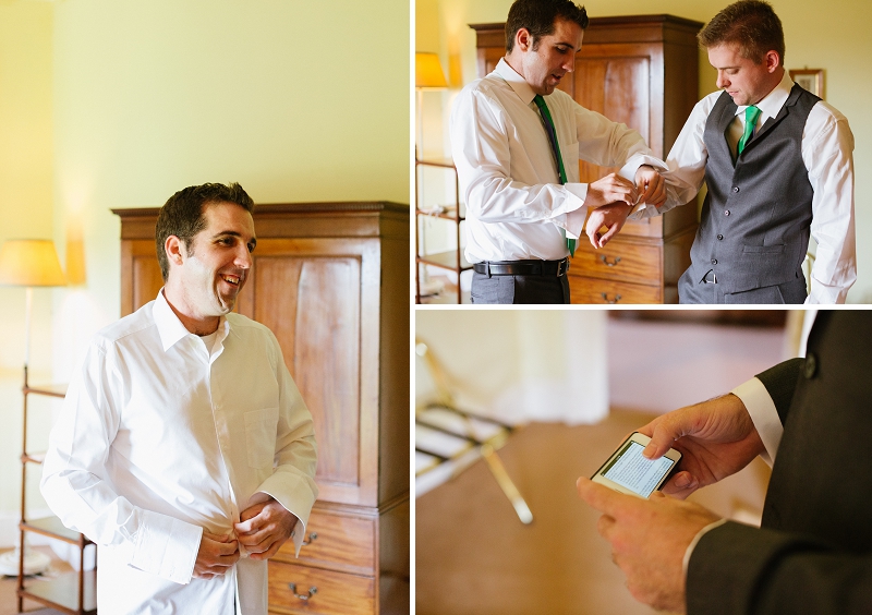 Groom Getting Ready