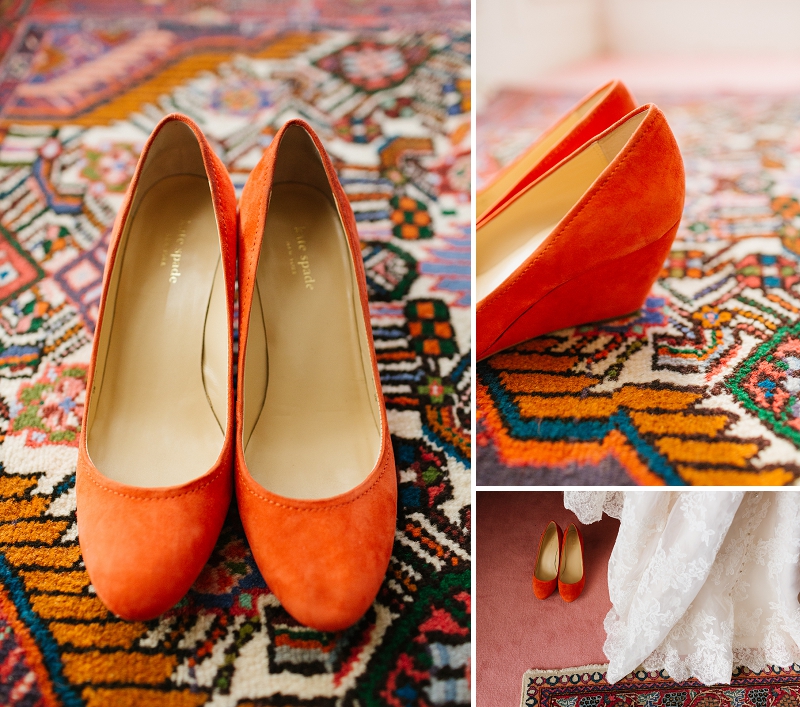 Orange Wedding Shoes