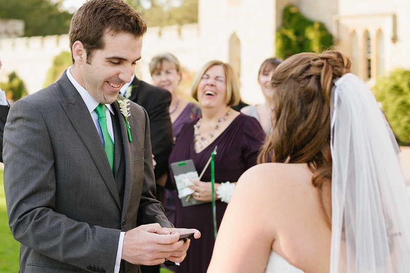 Relaxed wedding ceremony