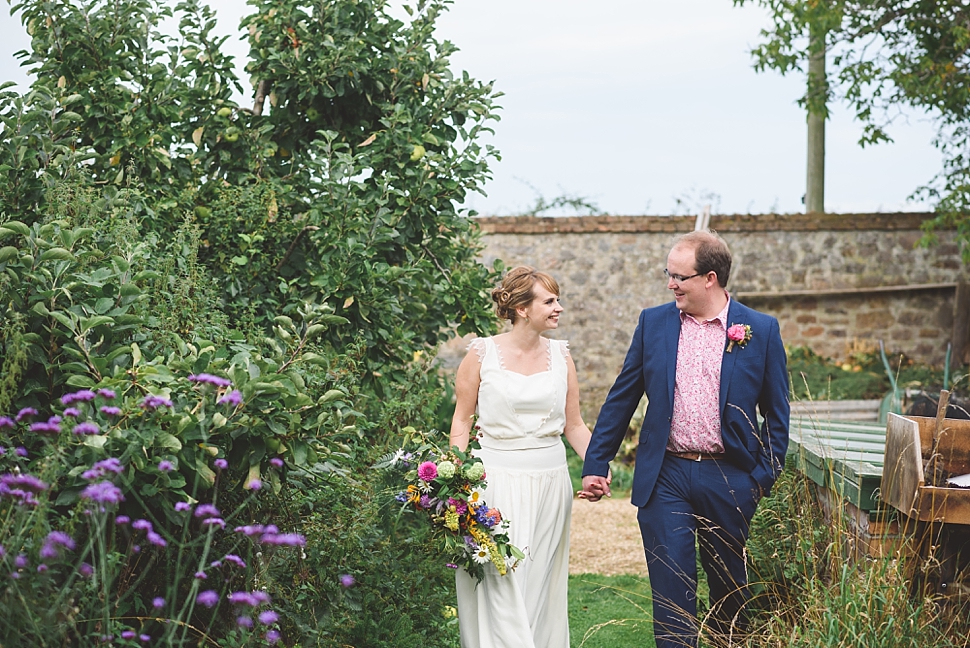 Boho farm wedding somerset