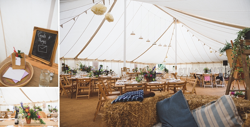 Colourful rainbow festival wedding flowers