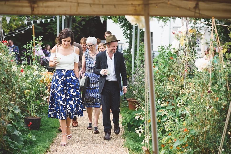 Cowparsley marquee wedding photo