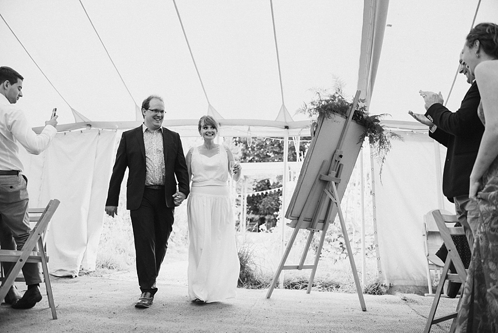 Cowparsley marquee wedding photo