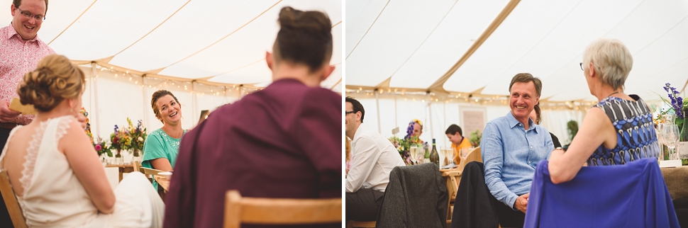 Creative festival wedding somerset