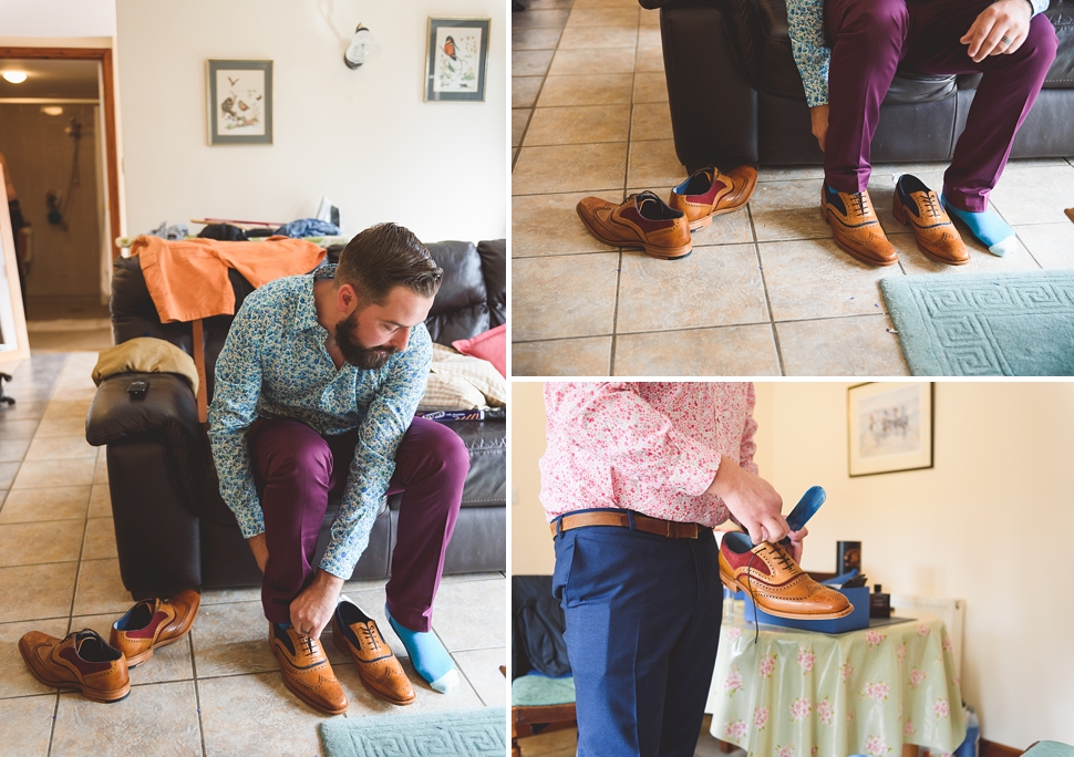 Groomsmen getting ready