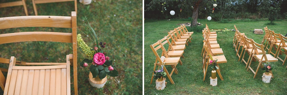 Outdoor wedding ceremony