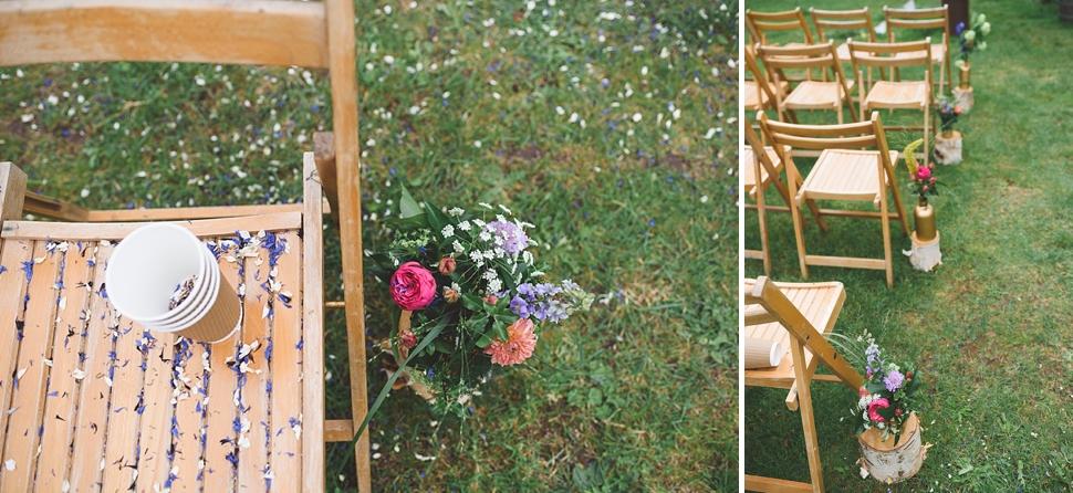 Rustic wedding details