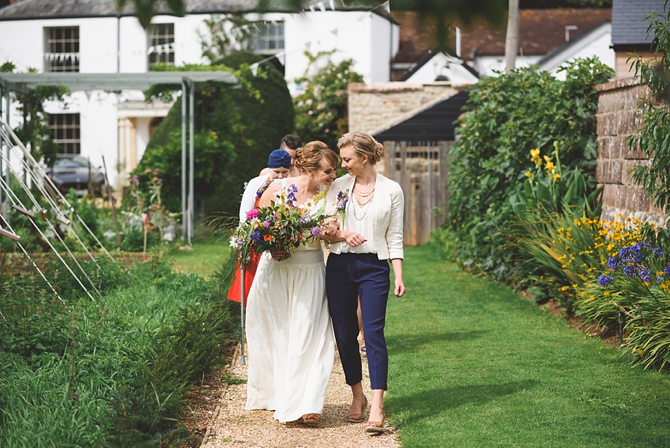 walking down the aisle