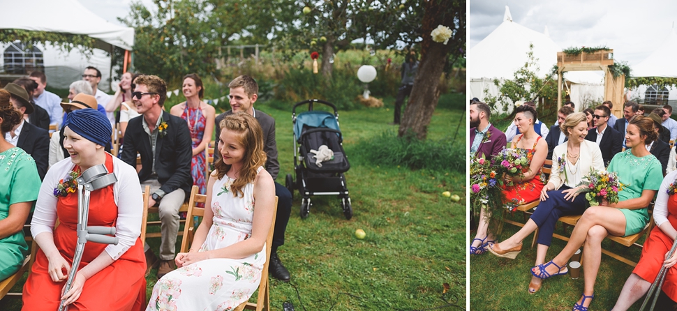 Outdoor wedding ceremony