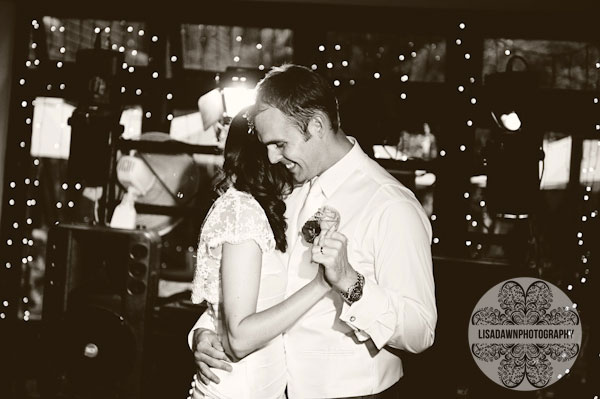 first dance black and white photo