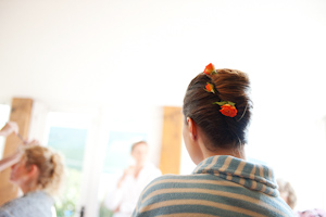 Flowers in hair