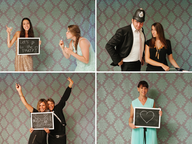 Vintage Photobooth Wedding Photo