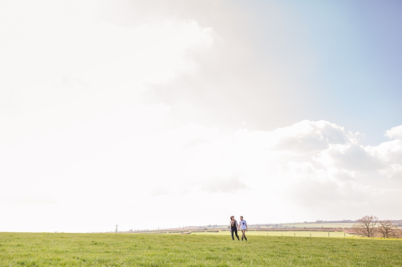 fun farm engagement photo