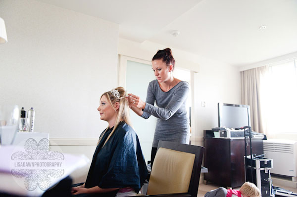 wedding prep the bristol hotel