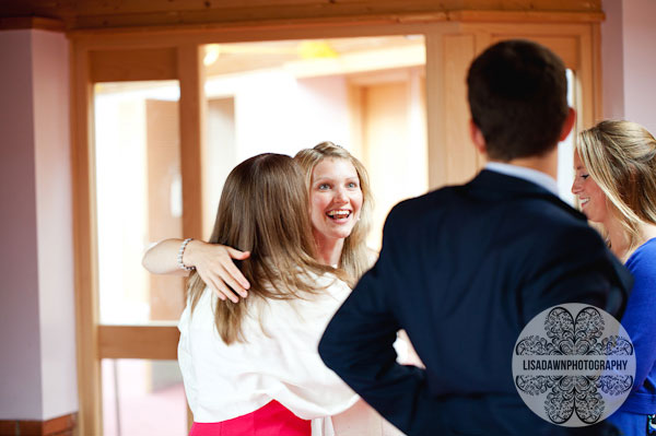 excited faces after wedding